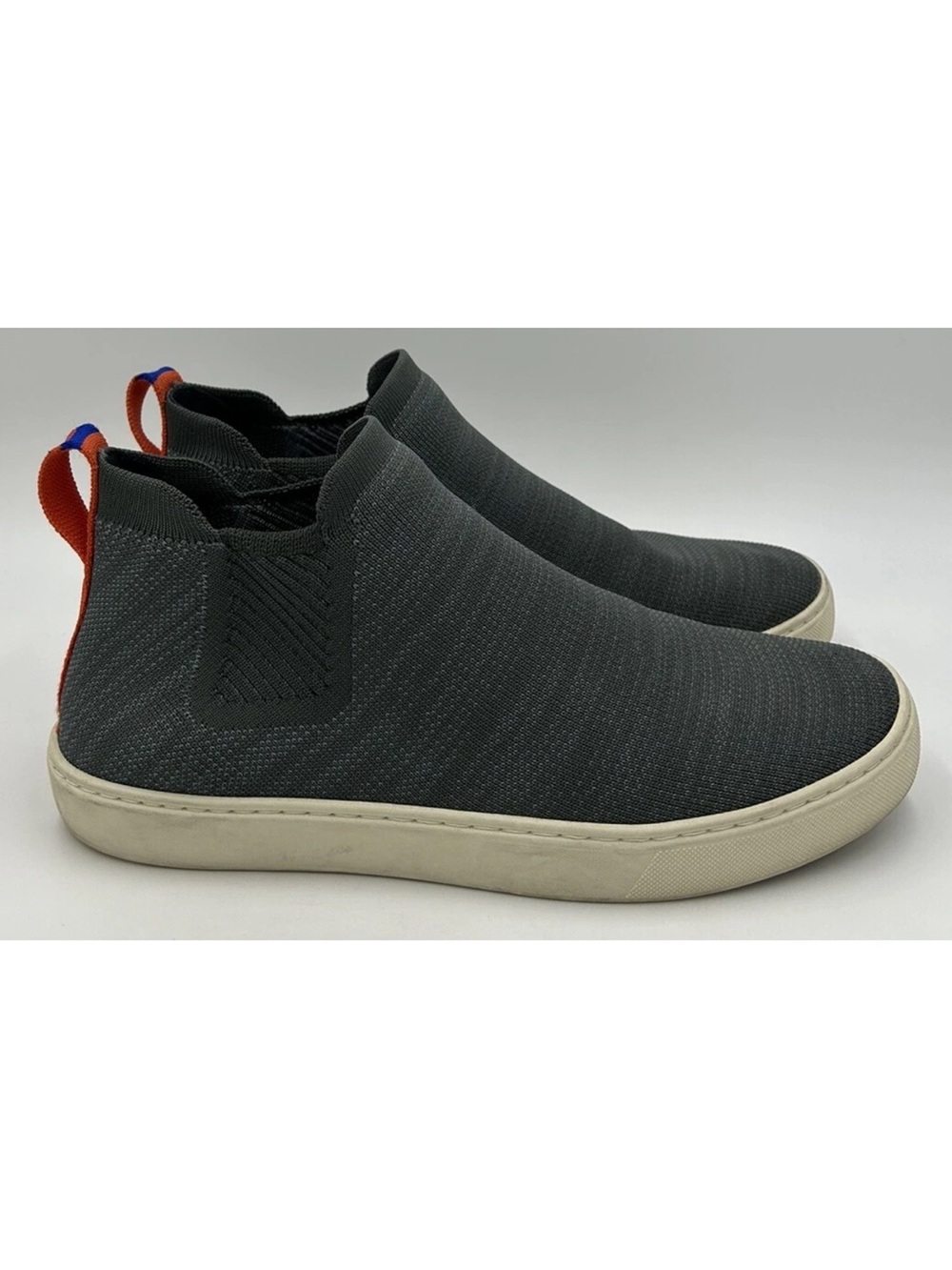 Rothy's The Chelsea Women Pull On Sneakers Ankle Boots Size 10.5 Fog Melange